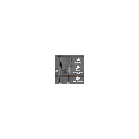 Lot de 2 Pince de Cuisine - Inox - 25.5-30 cm - Antidérapante - Résistante à la chaleur (1/5)