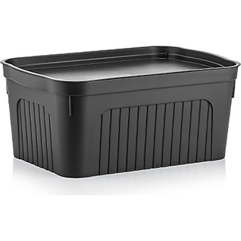 Contenitore per alimenti in plastica Binio da 8 litri color antracite (1/3)