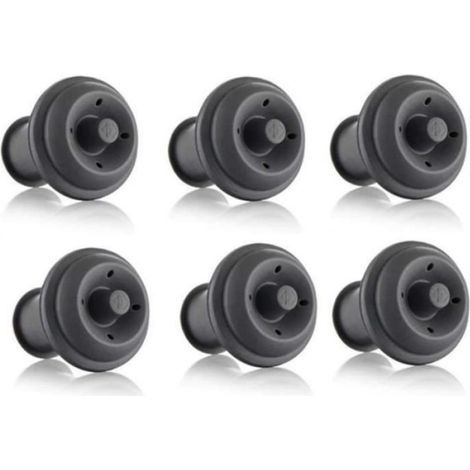 Bouchon pour Bouteille de Vin - Non spécifié - 6pcs - Silicone - Réutilisable - Étanchéité sous vide (1/4)