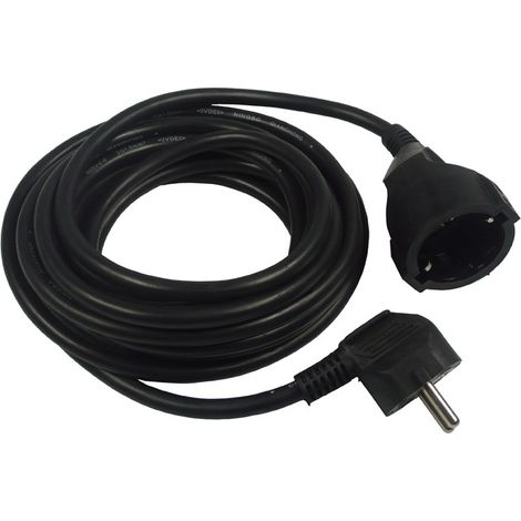 Alargador eléctrico1,5 3 m, negro (por 15)