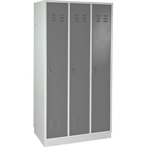 ADB Spind Garderobenschrank Umkleideschrank Kleiderspind 3-türig 1775x890x500 mm (1/5)