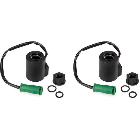 Deux bobines de vanne solénoïde 24V (14527267) compatibles avec les excavatrices Volvo EC140, EC160, EC210, EC240, EC290, EC330, EC360, EC460 et EC210B. (1/5)