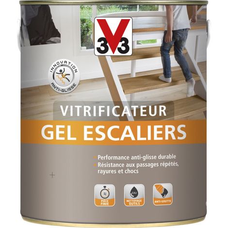 Barniz en gel para escaleras V33, incoloro satinado, 2,5 l V33
