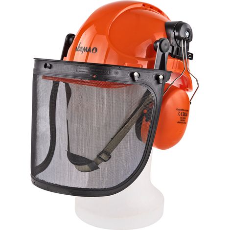 Forsthelm Schutzhelm Sicherheitshelm Forstschutz 52-63 cm Gesichts- Gehörschutz