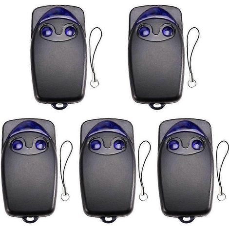 Télécommande universelle FLO2RS 433 MHz à 2 boutons pour porte de garage (remplacement). (1/4)