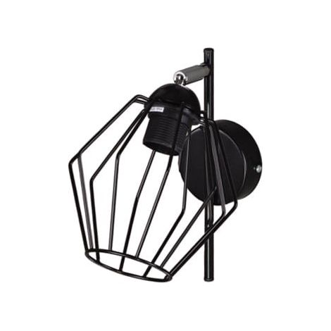 Applique loft nera metallo/cromo Kaja Benet K-3772 E27