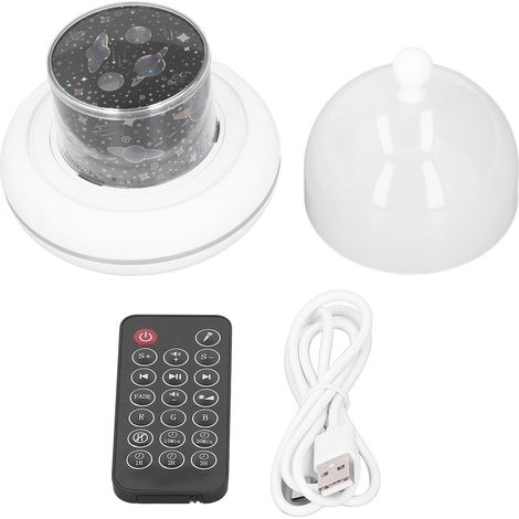 Sternenprojektor-Nachtlicht, mehrfarbig, USB-betrieben, mit Musikwiedergabe, Fernbedienung, romantisch, entspannend, Timer (1/5)