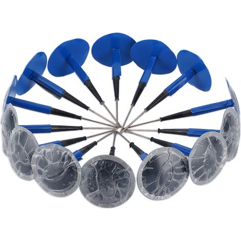 14 rustines de 6 mm (0,24 pouce) pour pneus de voiture et moto, patch champignon intégré en gomme, 250 UL, universel. (1/5)