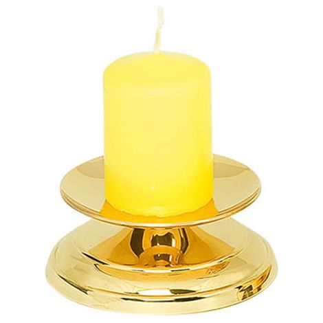 Candelabro de latón dorado de 3,5 cm
