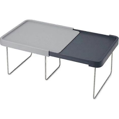 Étagère extensible à fixer dans un placard pour rangement supplémentaire, organisateur de cuisine pratique, couleur grise, pour optimiser l'espace de votre intérieur (1/3)