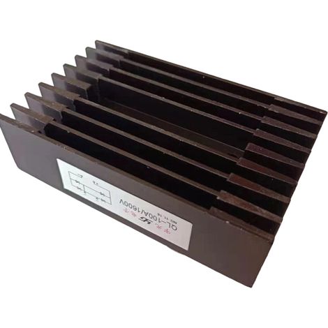 Module Redresseur Pont Monophasé - 60 A - Avec Dissipateur Thermique Intégré - Pour Alimentations Électriques et Commande Industrielle