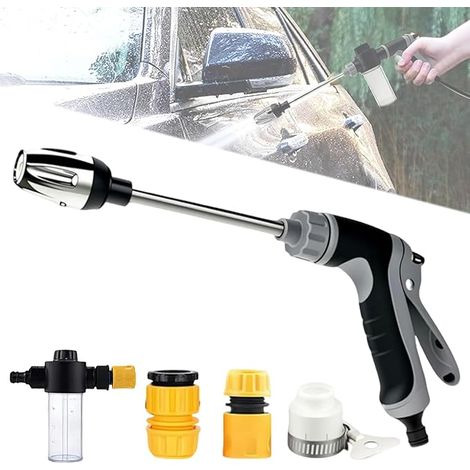 Pistolet Haute Pression Power Jet, Pistolet Arrosage Jardin, Nettoyeur Haute Pression Water Blitz, Pistolet nettoyeur haute pression, pour lavage de voiture et arrosage du jardin (1/5)