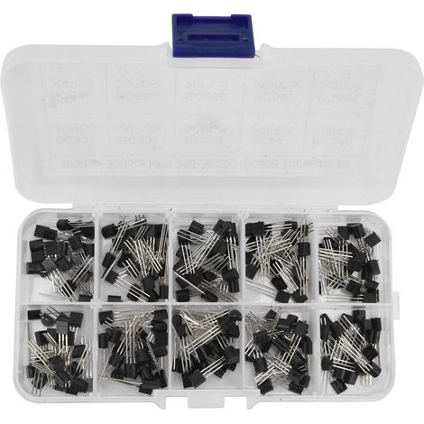 Kit d'assortiment de 200 transistors BC327-BC558 (10 valeurs) - Transistors de puissance à usage général (1/5)