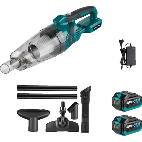 Elektrischer Staubsauger, kabelloses Design, starke Saugkraft, 2xBatterie Set (1/2)