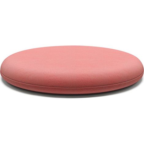 Coussin rond 30x30 épais 4CM coussin de chaise en mousse à mémoire de forme rose super doux, (1/5)