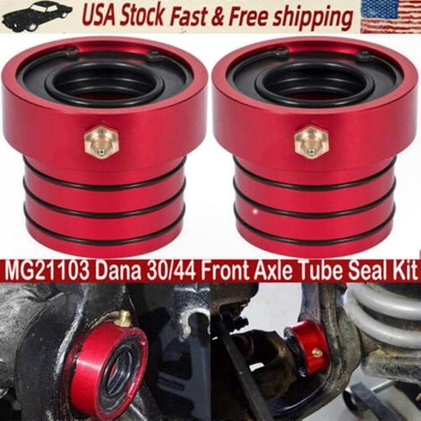 Kit d'étanchéité pour tubes d'essieu avant, paire, compatible Jeep Wrangler, modèles Dana 30/44, joint de pont robuste, remplacement facile, véhicules tout-terrain (1/5)