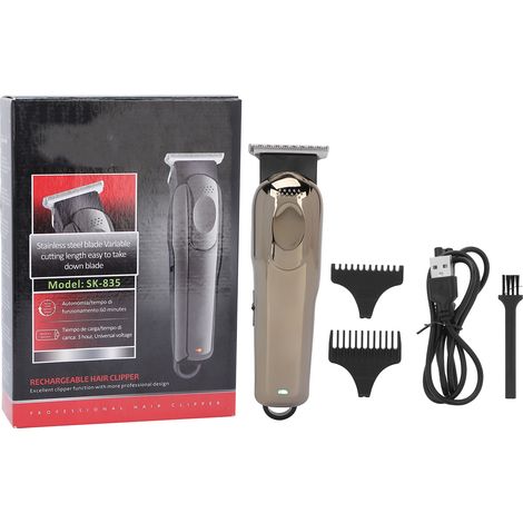 Tondeuse Cheveux Professionnelle Rechargeable USB pour Hommes - Coupe et Soin Barbe