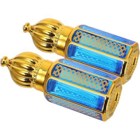 Flacons de Parfum Suspendus Design Délicat Finition Lot de 10 pour Voiture en Verre et Bois, Capacité 8ml Diffuseur D'arôme Compact (1/5)