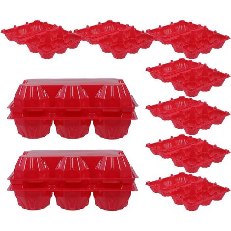 10pcs Egg Cartons 6-slot Egg Box Egg Container Egg Tray Egg Packaging Holder (1/5)