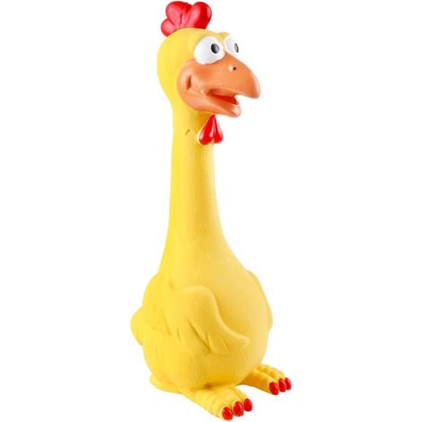 Jouet Chien - Couineur Interactif en Forme de Poulet - Pour Grand Chiot et Chien Adulte - Jouet à Mâcher - 1 Pièce