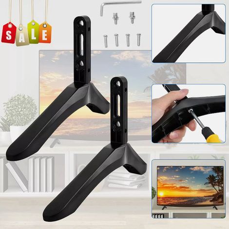 Patas para soporte de TV, base para TV, soporte de mesa, apto para televisores de 32 a 65 pulgadas de Samsung y LG. (1/4)