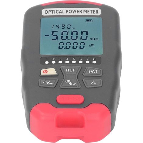 Meter of power to fiber optical, source of light red, tester optical of network with engineering of communication LED AUA-D70 -70dbm to +10dbm (1/5)