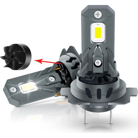 Ampoule LED H7 18 000 lumens, phares LED 30 W pour voiture, 6 000 K, ampoules LED H7 pour voiture (1/3)