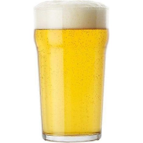 Lot de 4 verres à bière sans profil / Verre à bière - 57 cl - 1 pinte