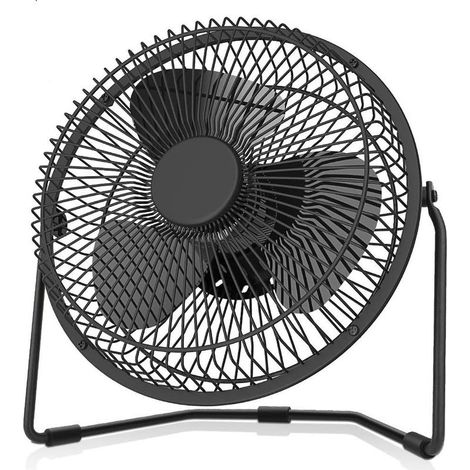 8-inch USB desk fan – 5000 mAh battery – 16-hour battery life – Brushless motor – Noise level 40 dB – 4 speeds (1/5)
