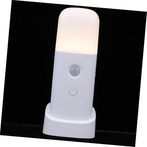 Veilleuse Murale à Détection Corporelle Réglage 5 Niveaux de Luminosité, Lumière Douce Jaune 1w, Petite Lampe D’appoint Compacte pour Chambre, Salon et Escalier, Usage Intérieur (1/5)
