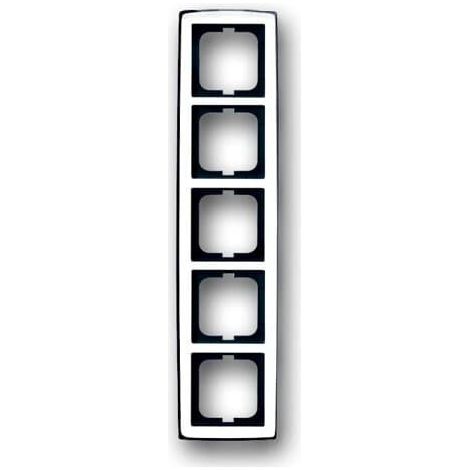 Cadre 5 Poussoirs Chrome Brillant 2CKA001754A4330 ABB 586120