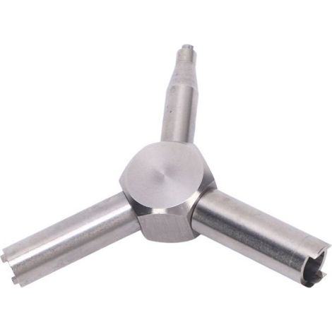 Shipenophy Clé de soupape à gaz Clé de Valve de gaz multifonctionnelle, clé triangulaire en acier inoxydable, outil bricolage main (1/5)