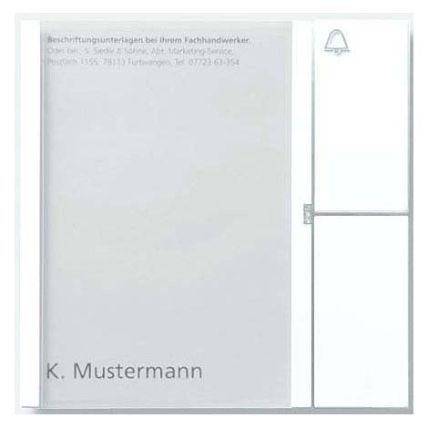 SIEDLE BOUTON MODULE 1 TOUCHE 1 AVEC SYSTÈME DE N, TM 612-1 W, BLANC, 2544200 SIEDLE&SÖHNE 200035513-00