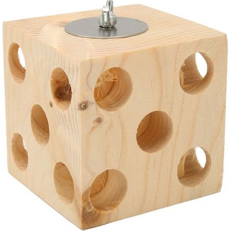 Jouet en bloc pour oiseaux - GIGICIAL - Beige - Bois - Intérieur (1/5)