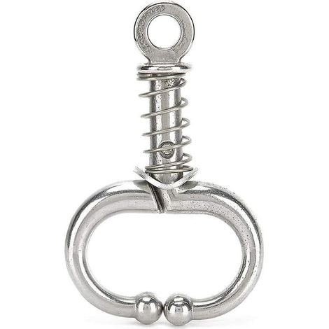 Pince à bec de taureau, pince à bec de taureau à ressort, anneau de bec de taureau, accessoires pour équipement animalier (argent) (1/5)