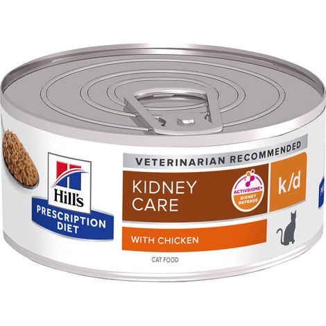 Hills Pet Nutrition Prescription Diet k/d Renal Health Patè con Pollo - Lattina 156 Gr - Cibo Umido Gatti