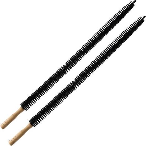 Brosse à crevasses - 2 pièces - Brosse de radiateur - Brosse de nettoyage - Brosse flexible - Multifonctionnelle - Convient pour le nettoyage des machines à laver, sèche-linge et climatiseurs - 73 cm (1/5)