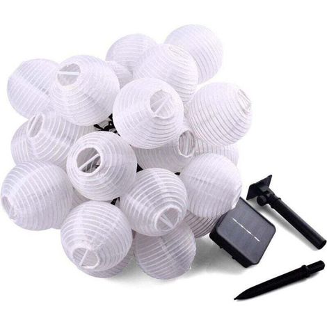 Guirlande lumineuse solaire d'extérieur, 6 m, 30 LED, étanche, 2 modes, pour jardin, arbres, terrasse, mariage, fête, festival-DOU