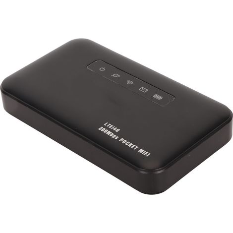 Routeur WiFi 4G 300Mbps avec Slot Micro SIM, Support 8 Utilisateurs, Sécurité WPA/WPA2, Batterie 2600mAh - Hotspot Mobile pour Bureau, Voyage, Maison