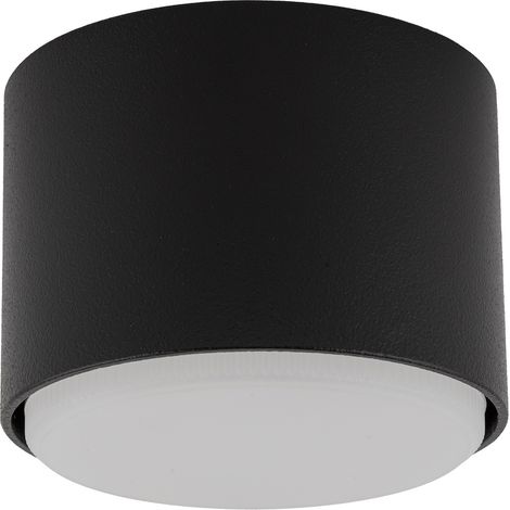 Spot plafond moderne rond noir acier GX53 12W TUBO (1/2)
