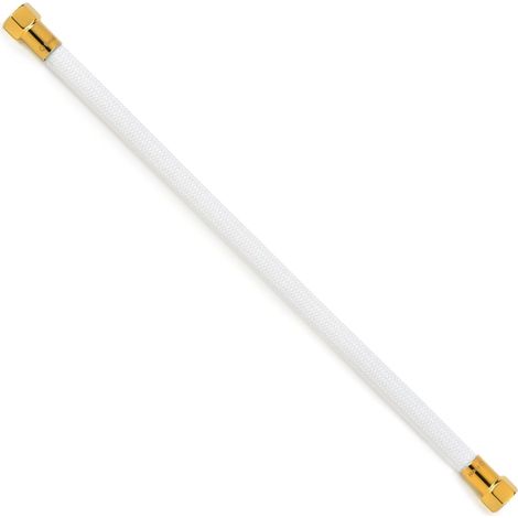 Flexible sanitaire BLANC POLYMÈRE Øintér.8mm - Femelle 3/8" - Femelle 3/8" OR - 500mm - TAQ PREMIUM - Tucai