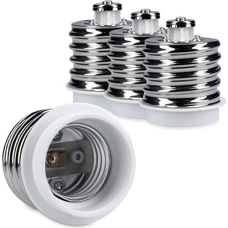 4x adaptateur de douille - Convertisseur de douilles E40 vers E27 - Adaptateur de support de lampe culot E27 pour ampoule LED halogène (1/5)