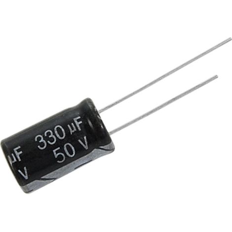 Condensador Electrolitico 330UF 50VDC CONDENSADOR ELECTROLITICO 105ºC 10X20MM RADIAL