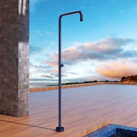 Imex -  Ducha Piscina Exterior Acero S.316 Azul Serie  Utah