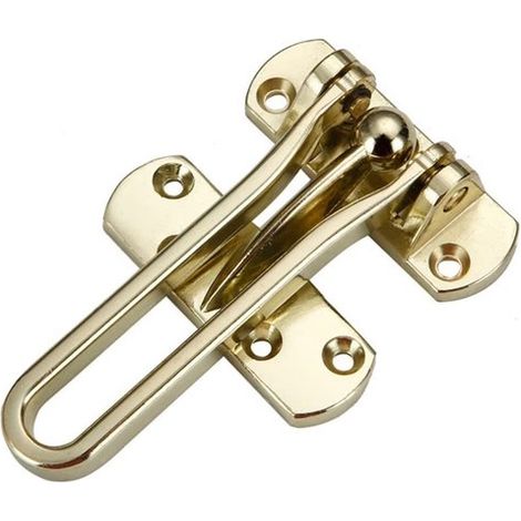 Limiteur d'ouverture de porte 100 mm avec matériel de montage, protection anti-effraction, verrou de porte pour ouverture intérieure et extérieure, verrou de porte pour barre rotative, limiteur d'ouve (1/5)