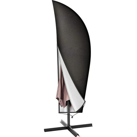 Couverture pour Parasol,265cm Jardin Parasol Couverture/Housse de Protection pour Parasol Oxford étanche,Noir (1/5)
