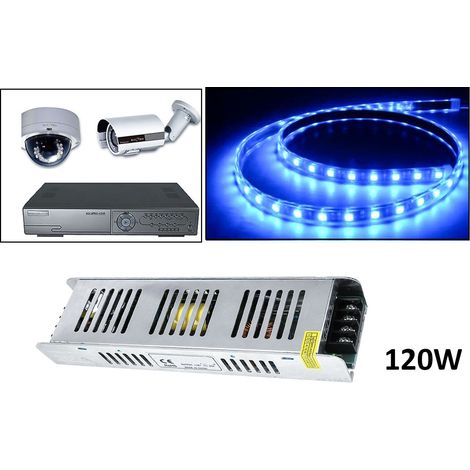 Alimentatore trasformatore stabilizzato slim 120W 240V-12V per striscia led 10A (1/3)