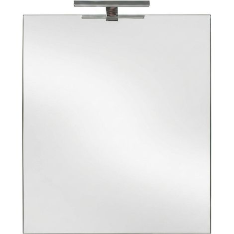 Specchio Rettangolare Metallo Elegante Arredo Casa Parete 80x60cm (1/5)