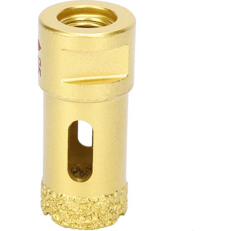 Foret Diamant 25mm pour Marbre, Perceuse à Diamant Brasé Or, Outil de Découpe Puissant pour Ouvertures (1/5)