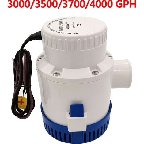 Bestseller: Wohnmobil-spezifische Bilgenpumpe mit 3700 GPH (14000 l/h), 12/24 V, elektrisch, automatisch, hohe Förderleistung – 3000 GPH (11300 l/h), 24 V, 40 mm (1/4)